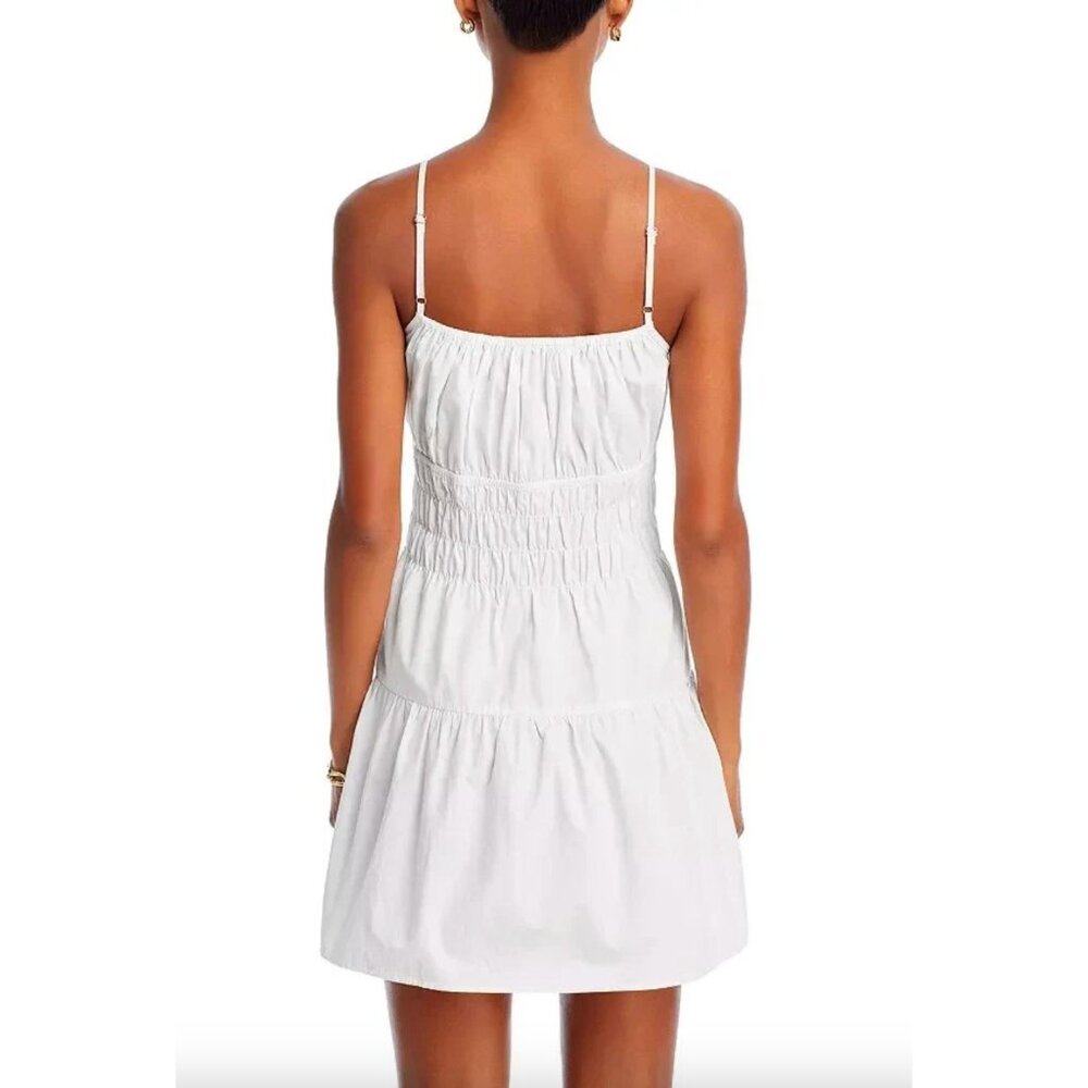 Ciao Lucia Caserto Dress White Cotton Milkmaid Tie Size XL $345 - Picture 4 of 7